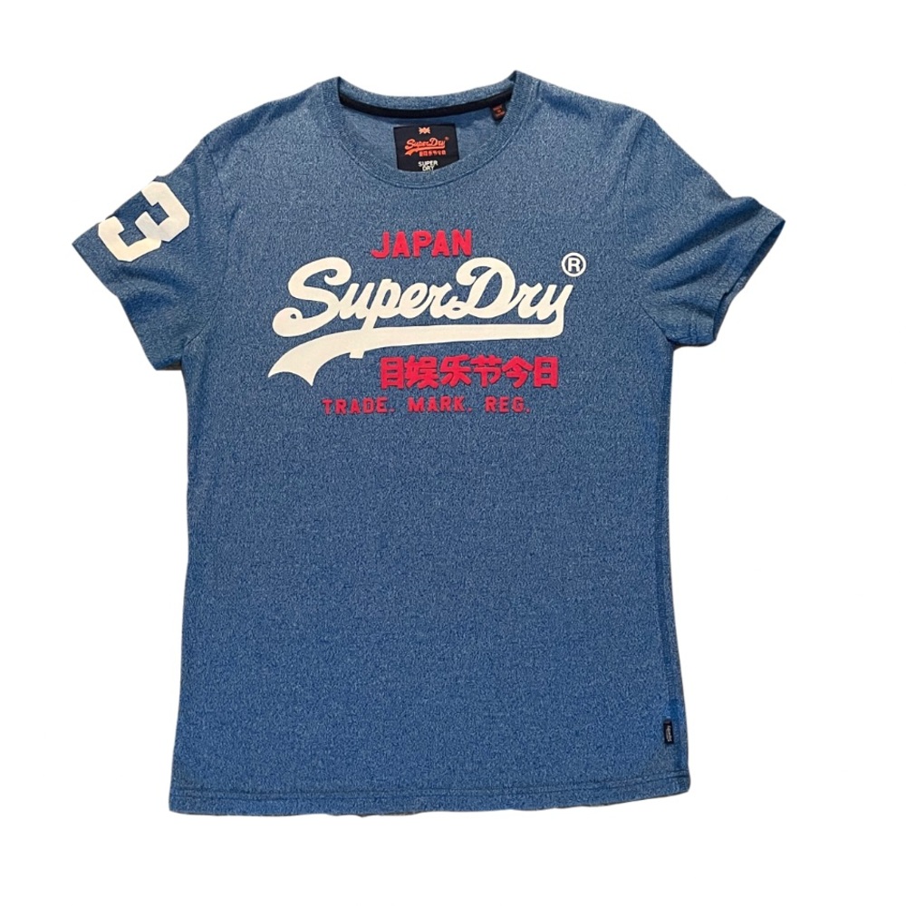 MENS SUPER DRY TRADEMARK DESIGN TEE